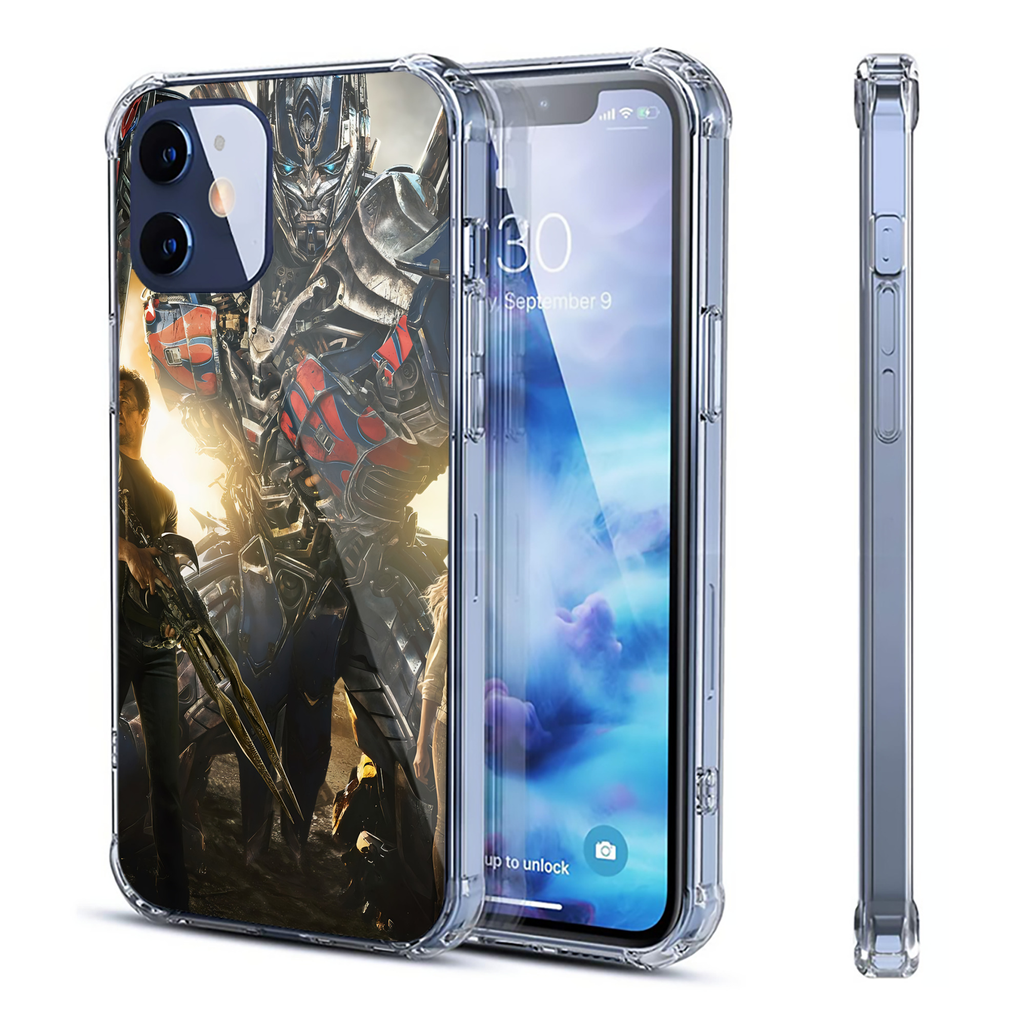 （画像用） Transformers トランスフォーマー 【iPhone 12シリーズ対応】透明スマホケース（クリアソフトケース）